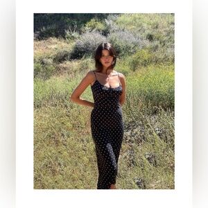 Realisation Par dress in Petite Spot
Noir
Size M 
Dress after Dry cleaning